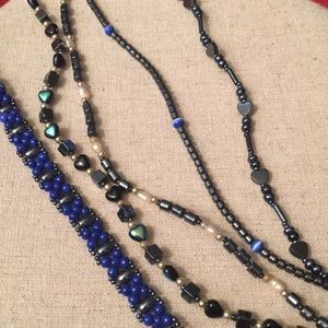 Mexican beaded anklet bundle.